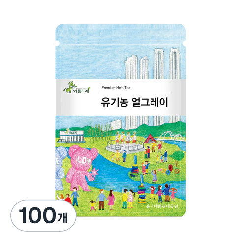 아름드레 유기농 얼그레이 홍차 삼각티백, 1.3g, 25개입, 4개