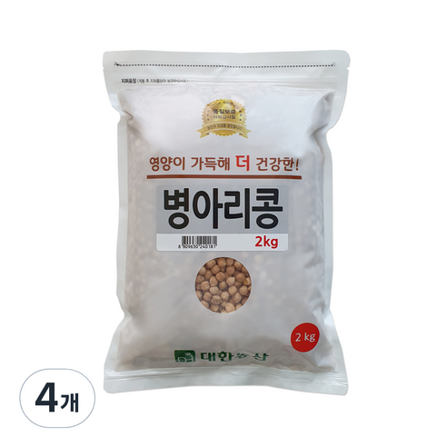 대한농산 병아리콩, 2kg, 4개