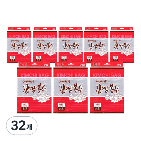 킹스봉 가온누리비닐 김장봉투 2p, 소형(약5포기), 32개