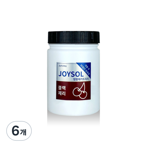 기분좋은날 냄새제거제 카트리지 블랙체리 소, 6개, 180g