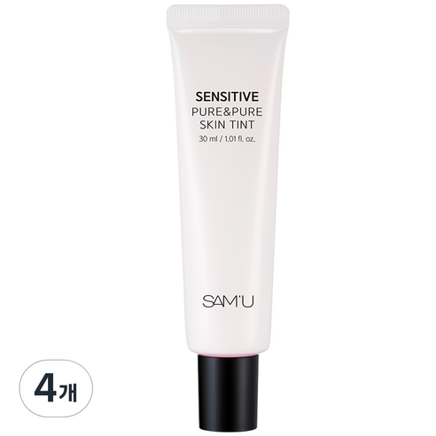 쌔뮤 센서티브 퓨어 앤 퓨어 스킨 틴트 톤업크림 30ml, 4개