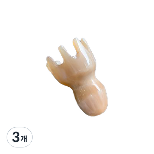 마켓에이 물소뿔 두피마사지 문어괄사 4호, 백각, 3개