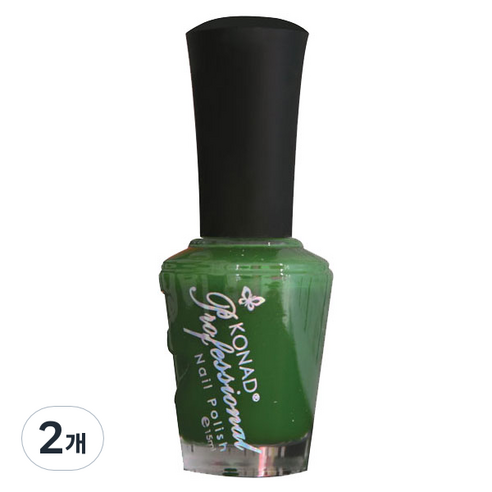 코나드 프로페셔널 레귤러 네일 폴리쉬 15ml, 리얼그린, 2개