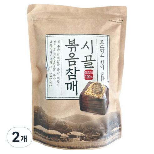 시골김 볶음참깨, 500g, 2개