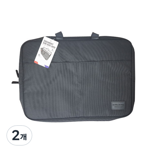모닝글로리 20000 도큐멘트 서브백, 블랙, 2개