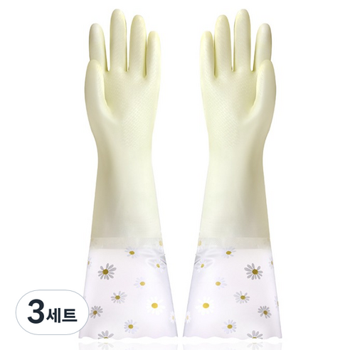비투윈 클라레인 편리한 다용도 청소장갑 양손세트, 옐로우, FREE(one size), 3세트