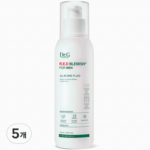 닥터지 레드 블레미쉬 포 맨 올인원 플루이드, 150ml, 5개