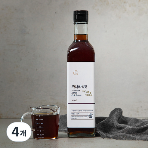 까나리액젓, 420ml, 4개