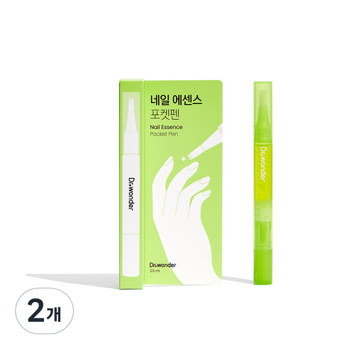 닥터원더 네일 에센스 포켓펜, 2개, 2.5ml