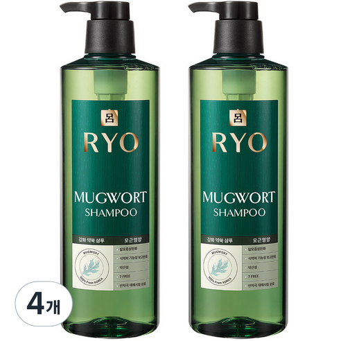 려 강화 약쑥 탈모 증상 완화 샴푸, 800ml, 4개