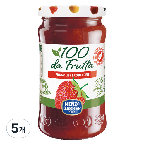 멘즈엔가써 딸기잼, 240g, 5개