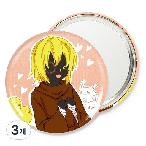 웹툰샵 이런영웅은싫어 핀거울 75mm, 아모르, 3개