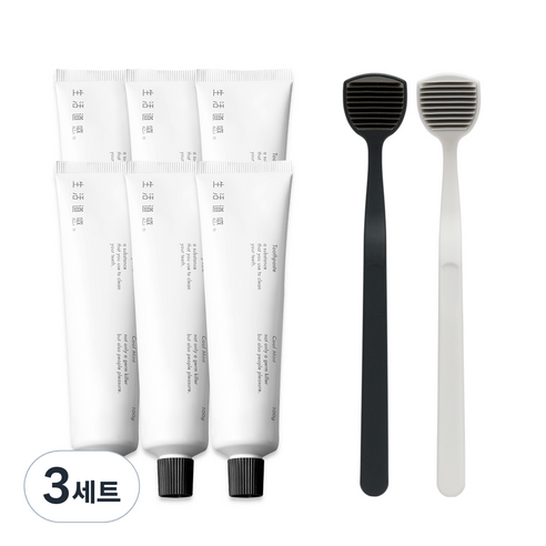 생활도감 치약 6p + 혀클리너 2p, 3세트
