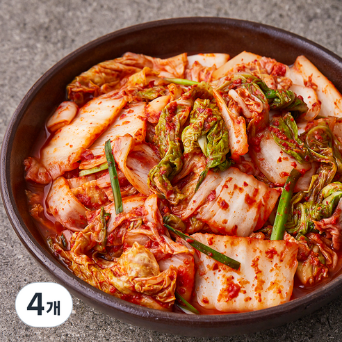농가식품 맛김치, 1kg, 4개