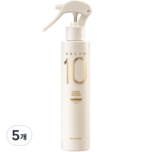 미쟝센 살롱10 노워시 극손상 앰플 트리트먼트, 200ml, 5개