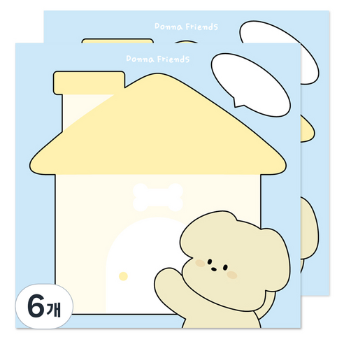 도나와친구들 MBTI 떡메모지, I 집이 최고야, 6개, 100개입