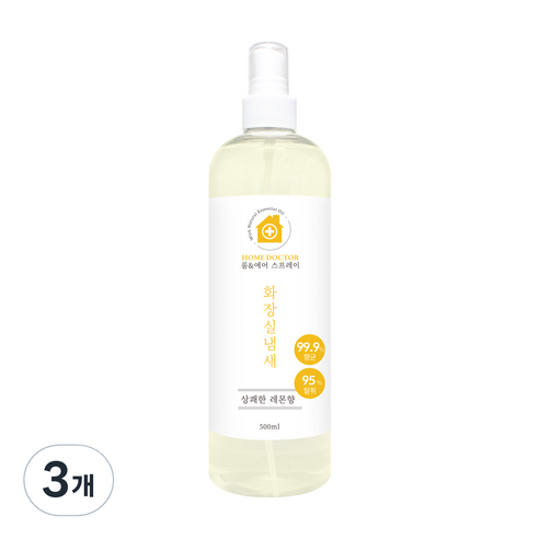 홈닥터 룸 & 에어 스프레이 화장실냄새, 3개, 500ml