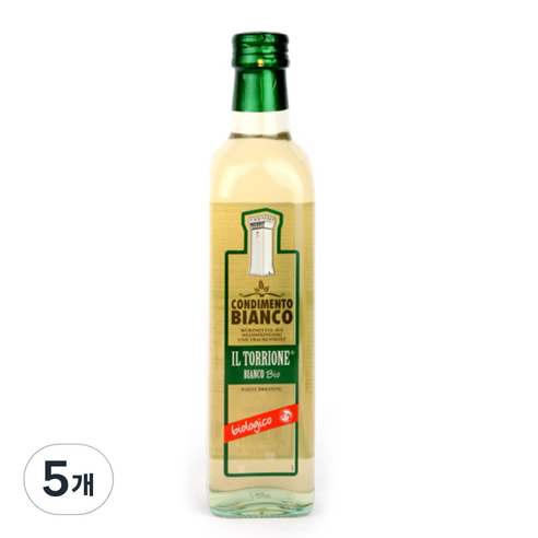 일 토리오네 유기농 화이트 와인식초 드레싱, 500ml, 5개