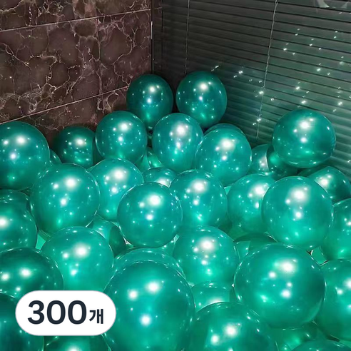 EUMES 이벤트 풍선 펄, 그린, 300개