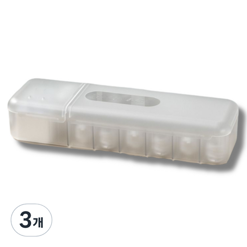 블루레이크 다용도 전선 정리함 반투명, 3개, 화이트