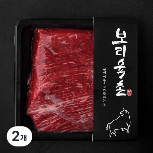 보리육촌 국내산 소고기 양지 덩어리 국거리용 (냉장), 2개, 300g