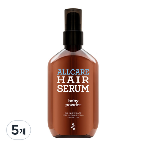 아유아유 올케어 헤어세럼 베이비파우더향, 100ml, 5개