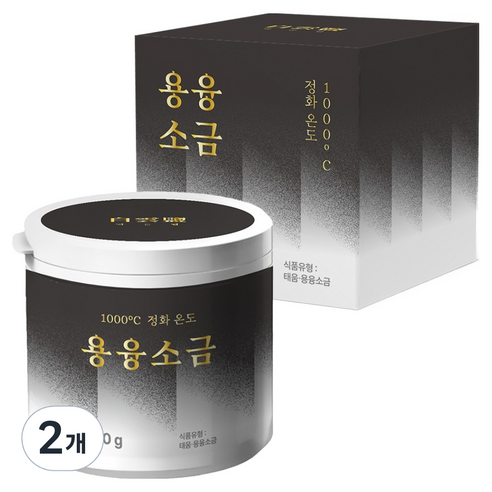 백운염 프리미엄 용융소금, 2개, 500g