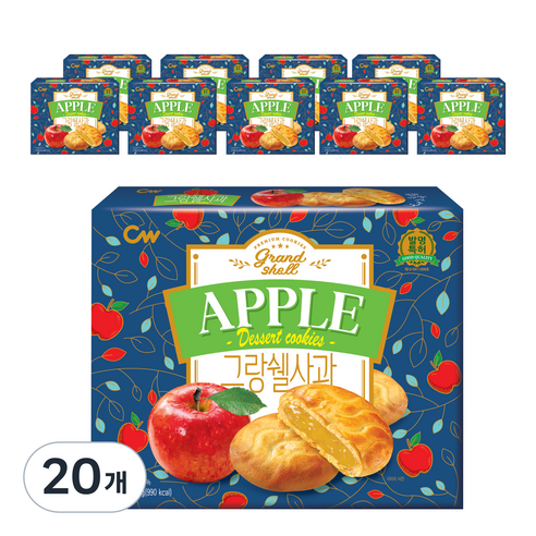 청우식품 그랑쉘 사과 쿠키, 234g, 20개