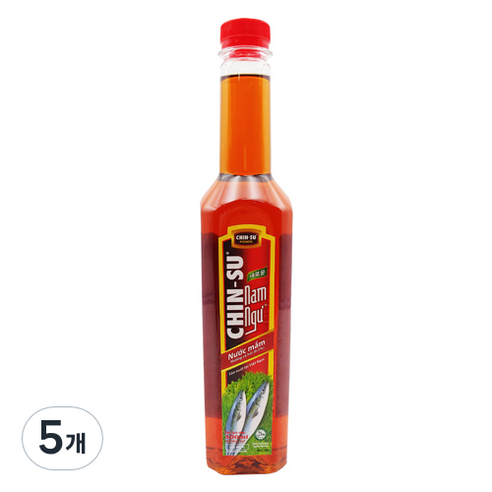 친수 남늑 베트남 피쉬소스 분짜소스용, 5개, 500ml