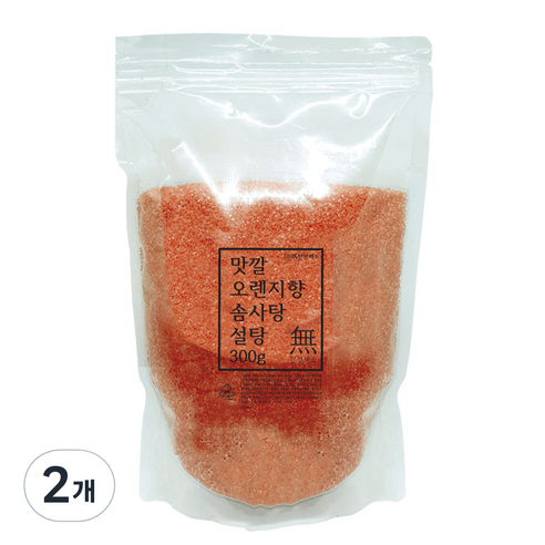 맛깔 솜사탕 설탕 오렌지향, 300g, 2개