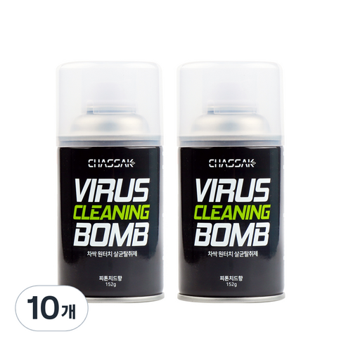 차싹 차량용 원터치 살균제 피톤치드향, 10개