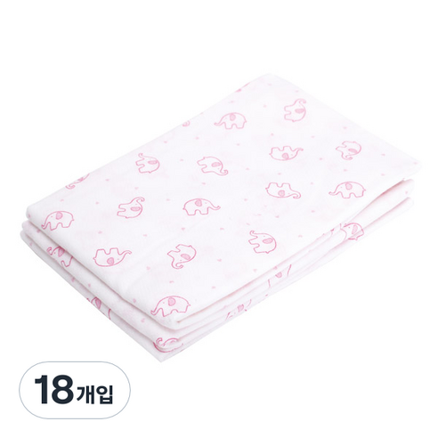 베이비붐 천기저귀 엘핀핑크, 18개