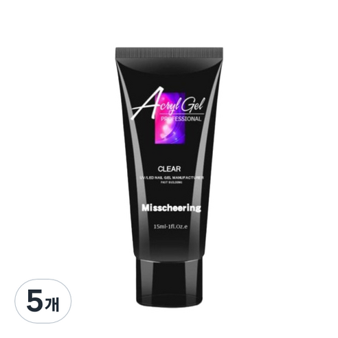 네일 연장 폴리젤 15ml, 01 CLEAR, 5개