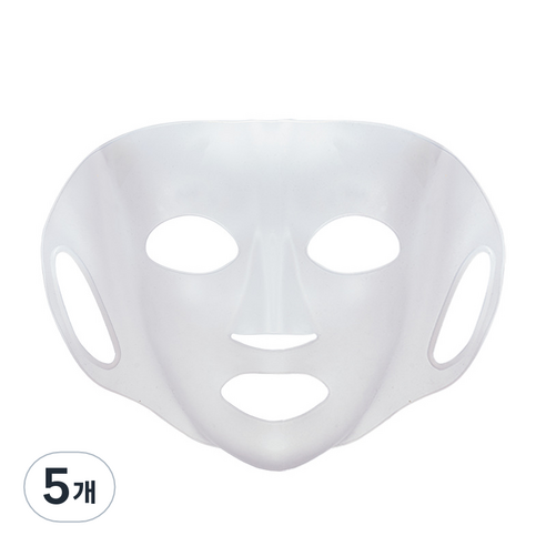 미니맥시 3D 실리콘 다회용 마스크팩, 화이트, 5개