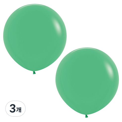 셈퍼텍스 대형풍선 90cm 2p, 그린, 3개