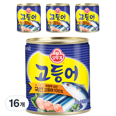오뚜기 고등어, 16개, 280g