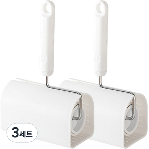 신중상점 사선컷팅 테이프 클리너 핸들 2p + 거치대 2p + 리필 2p 세트, 3세트