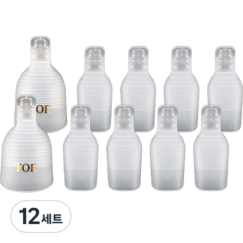 패디 쏙오프 클립 5p 세트, 12세트, 반투명