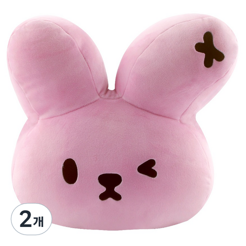 무직타이거 차량용 목쿠션 포르미, 2개, 핑크