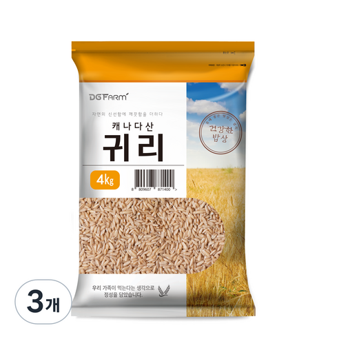 대구농산 귀리쌀, 4kg, 3개