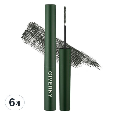 지베르니 밀착 센서티브 마스카라 3.5g, 04 카키 브라운, 6개