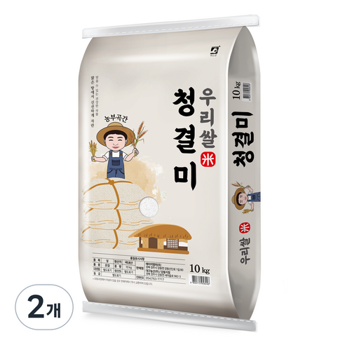 농부곡간 우리쌀 백미, 10kg, 2개
