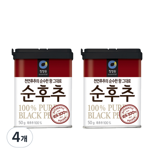 청정원 순후추, 50g, 4개