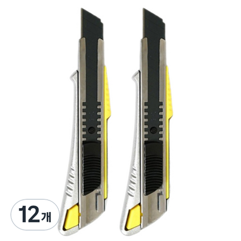 다다 SK5 블랙 고강도 커터칼, 엑셀, 12개