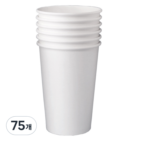 블룸엣홈 카페 무지 종이컵 390ml, 25개입, 3세트
