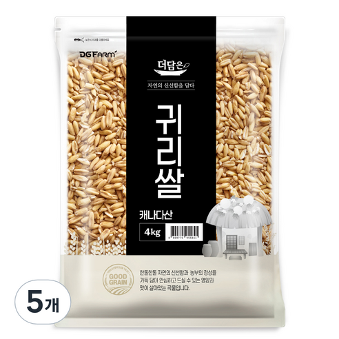 더담은 캐나다산 귀리쌀, 4kg, 5개