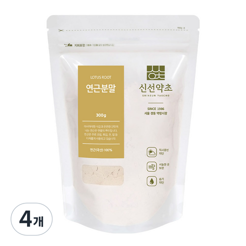 신선약초 연근분말, 300g, 4개