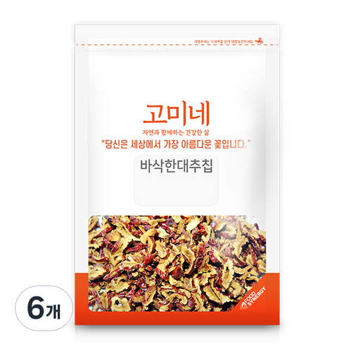 고미네 바삭한 대추칩, 100g, 6개