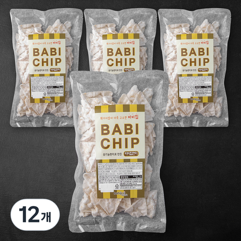 바비조아 현미로 만든 바비칩 현미, 75g, 12개