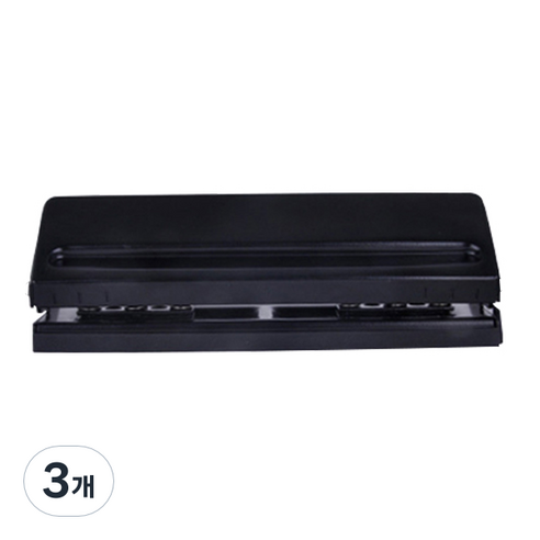 타오바오 타공기 다이어리 6공 펀치, 블랙, 3개